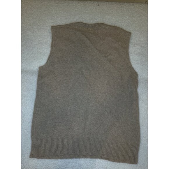 Campus Studio One Sweater Vest Men Size Large Sleeveless V-Neck Carnoustie Brown - Picture 2 of 5